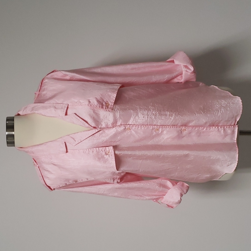 Diane VonFurstenberg pink parachute blouse‎